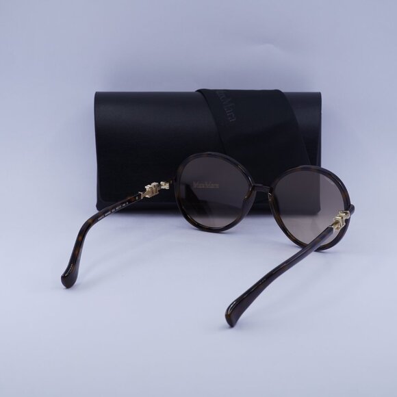 MaxMara EMME15 MM0065 52G Round Sunglasses - Havana/Brown - Picture 5 of 11